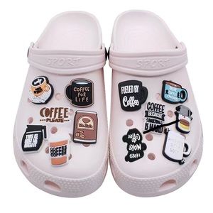 Five Crocs Charms - coffee theme